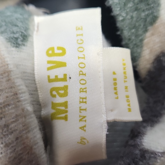 Anthro | Maeve Laney Camo Cowl Neck Pullover Top - Picture 7 of 8